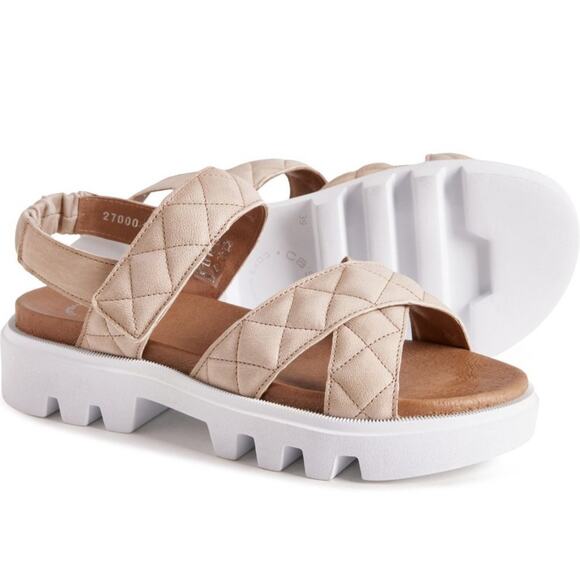 Ca'Shott Made in Portugal Caalison Chunky Sandals Leather  Size 38 NEW in BOX - Picture 1 of 8